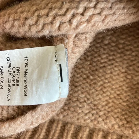 Women’s Madewell Button Sweater Size Small 100% Merino Wool Tan GUC - Picture 10 of 10